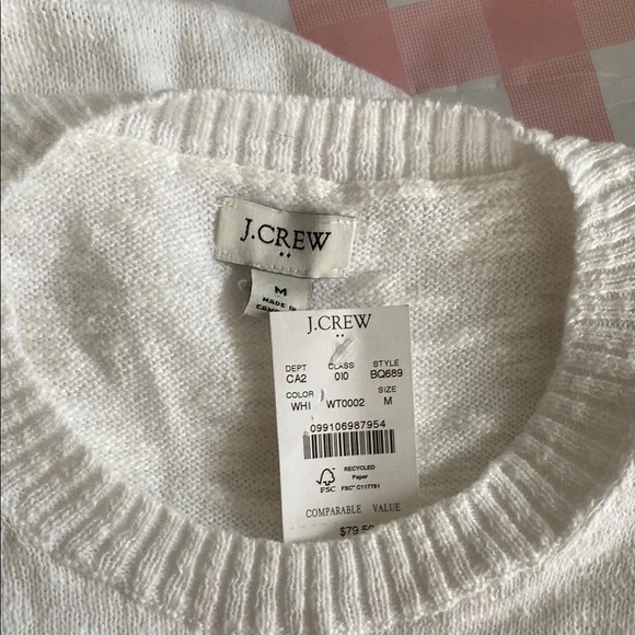 J. Crew Factory Crewneck Beach
Sweater Medium NWT - Picture 5 of 7